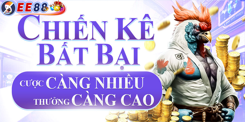 Cá cược đá gà tại EE88 - Cược càng nhiều thưởng càng cao